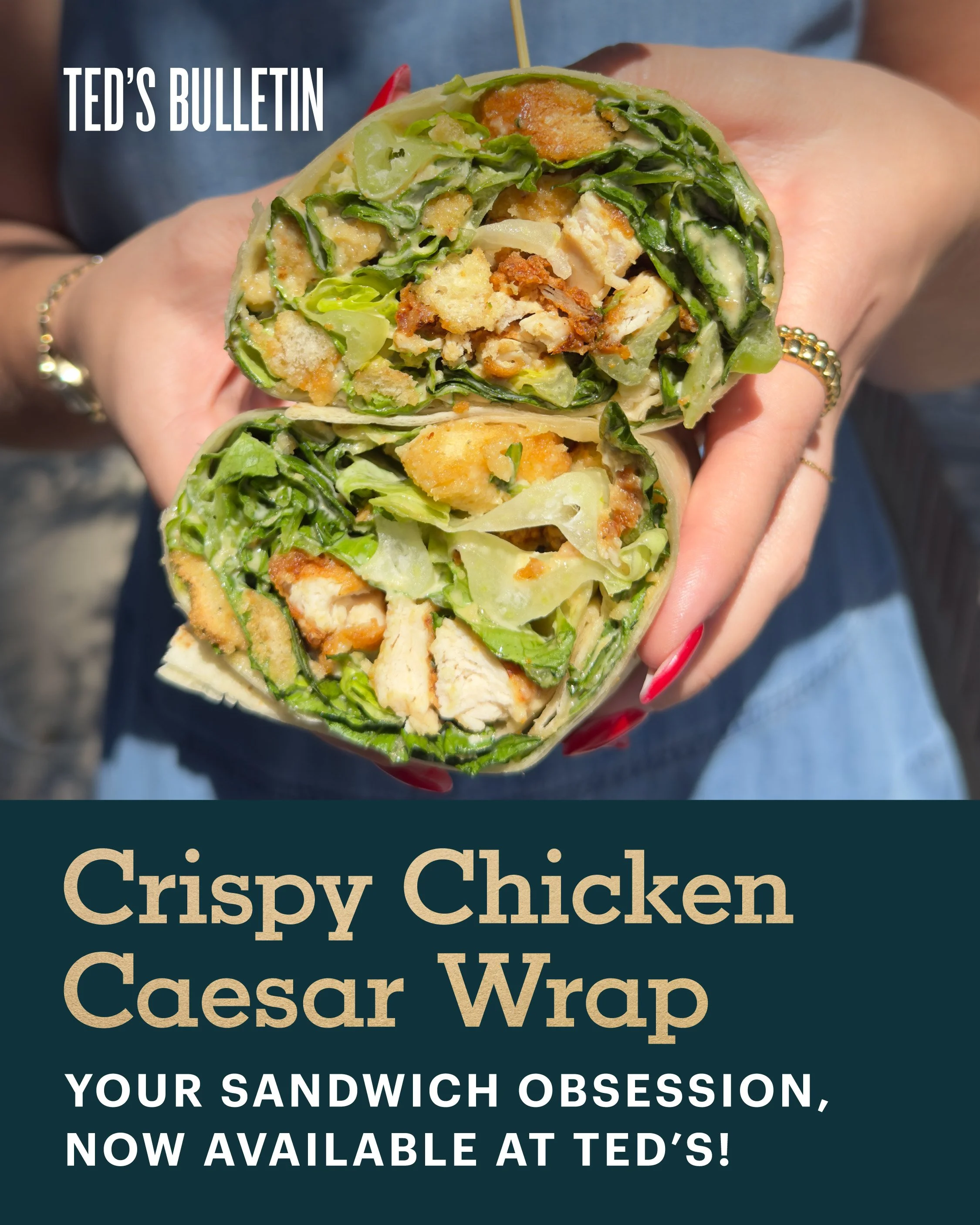 Ted’s Bulletin: Ted's Crispy Chicken Caesar Wrap!