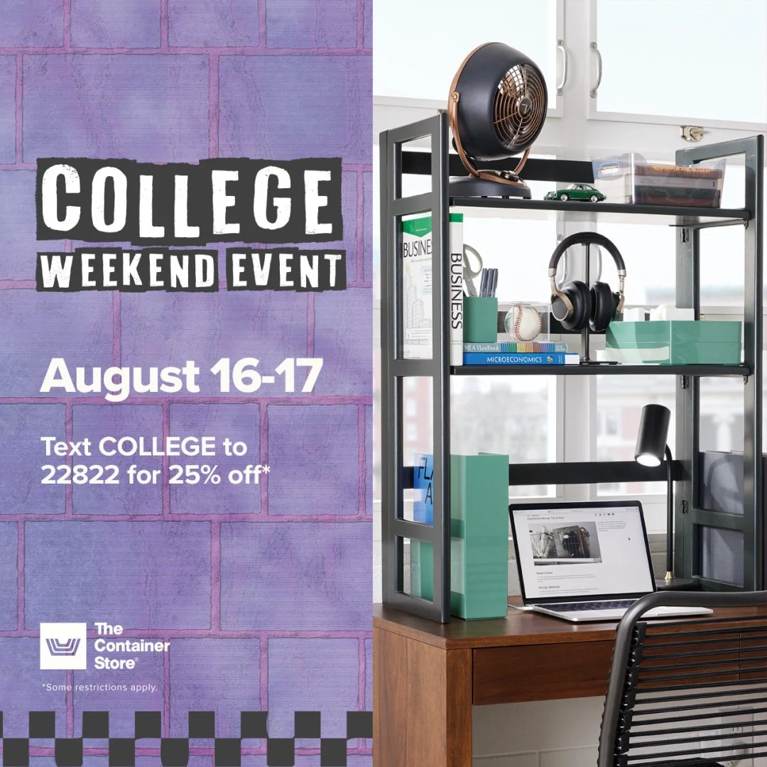 The Container Store: Make College Move-In Day Easy