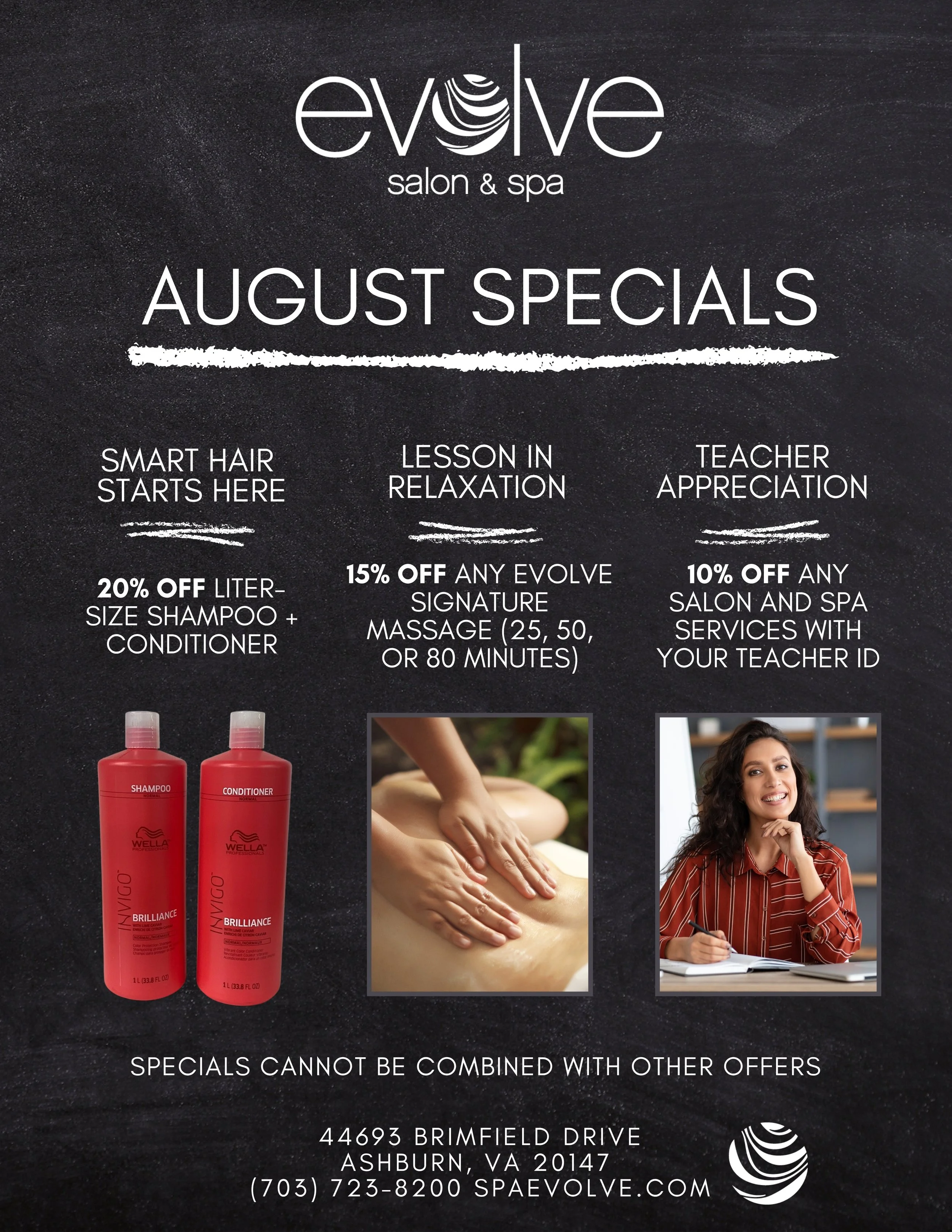 Evolve Salon & Spa: August Specials