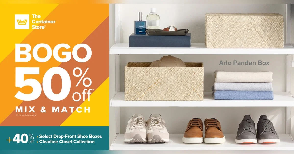 The Container Store: Buy One, Get One 50% Off!