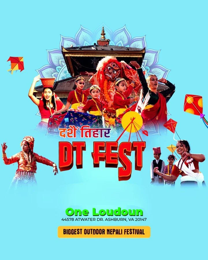 Get ready, Loudoun&mdash; @DT_Fest is almost here! 

Join us on Saturday, October 4, for a day-long celebration of Nepal&rsquo;s most beloved holidays, Dashain and Tihar, right in the heart of One Loudoun. Expect a vibrant mashup of tradition and mod