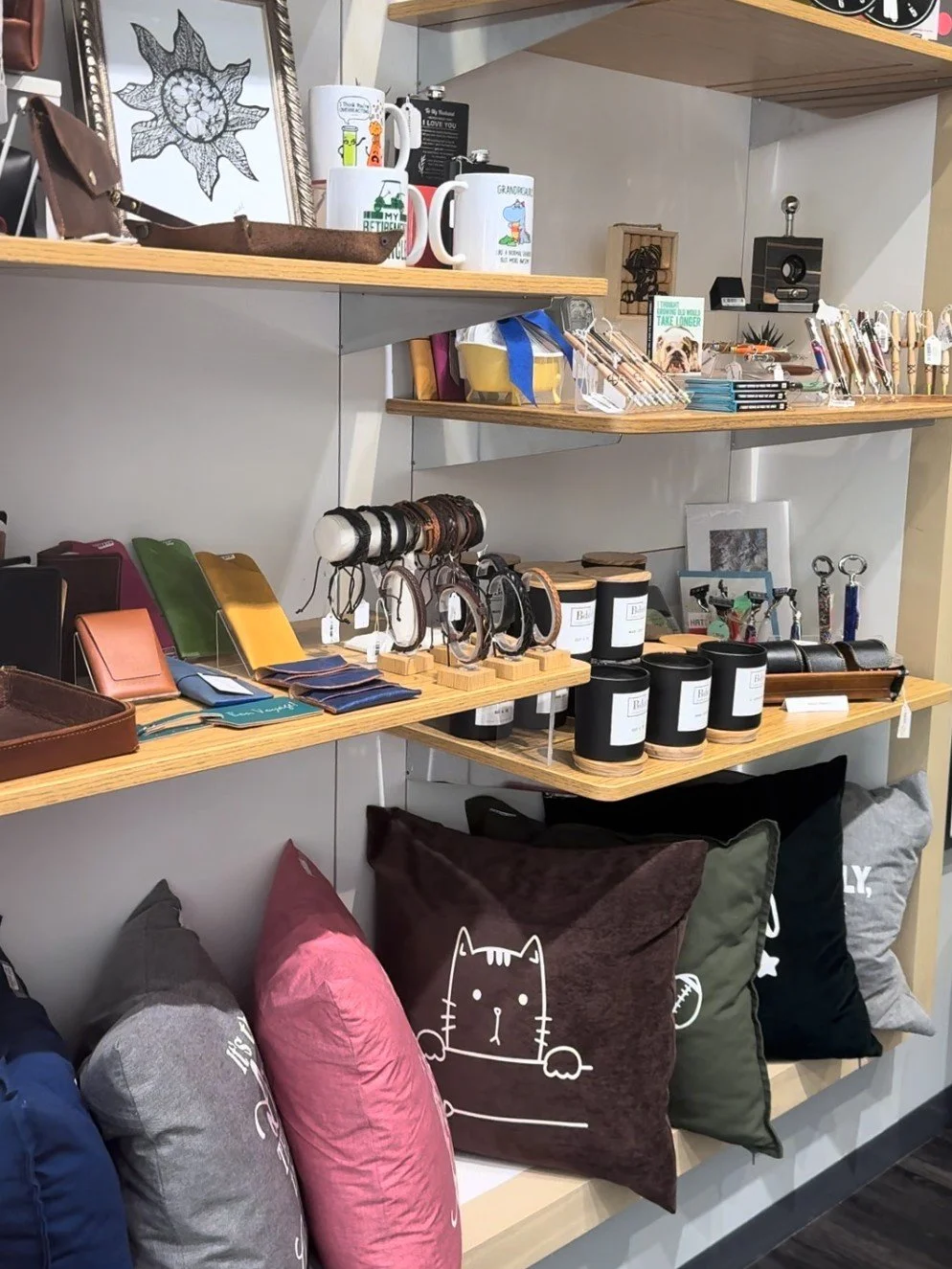 @handmade_by_lmac has a new home at One Loudoun,  right next to Potomac Cleaners.
Find thoughtful, handmade gifts from local artisans &mdash; from candles and jewelry to wall art and one-of-a-kind pieces you won&rsquo;t see anywhere else. There&rsquo