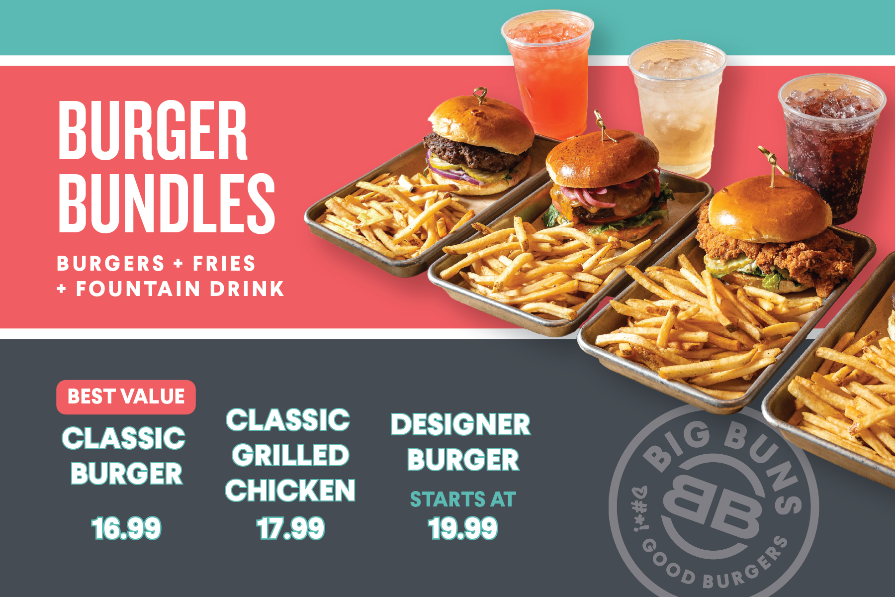 Big Buns: Designer Bundles = Epic Value🍔🍟🥤