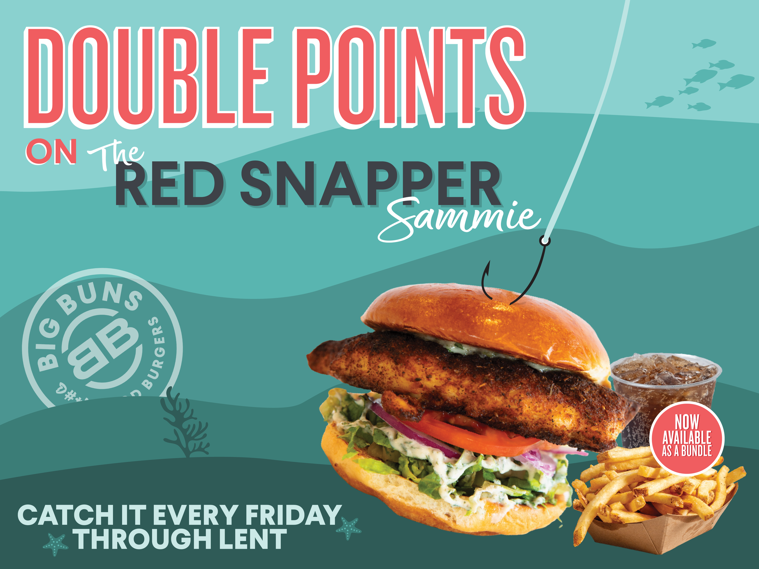 Big Buns: Meat who? 😏 The Red Snapper Sammie is drowning in flavor