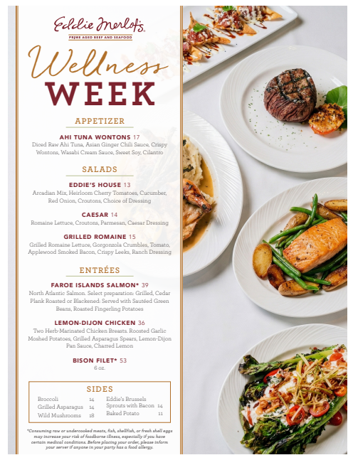 Eddie Merlot’s: Wellness Week