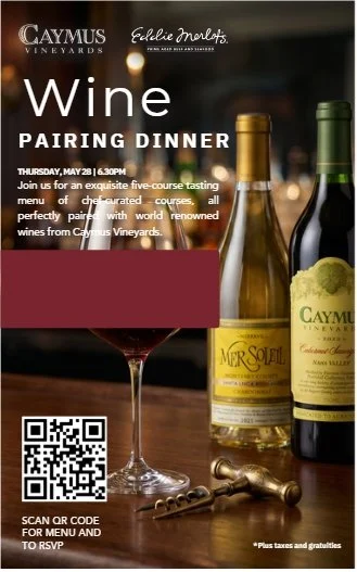Eddie Merlot’s: Caymus Vineyards Wine Dinner