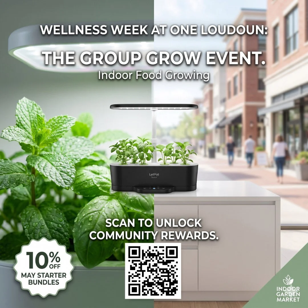 Wellness Week wrap-up 🌿

Don&rsquo;t forget to check out the final event at One Loudoun:

Group Grow Event with Plant3r
May 10 | 12&ndash;2PM
An indoor food growing workshop + indoor garden market on the plaza&mdash;learn, explore, and connect with 