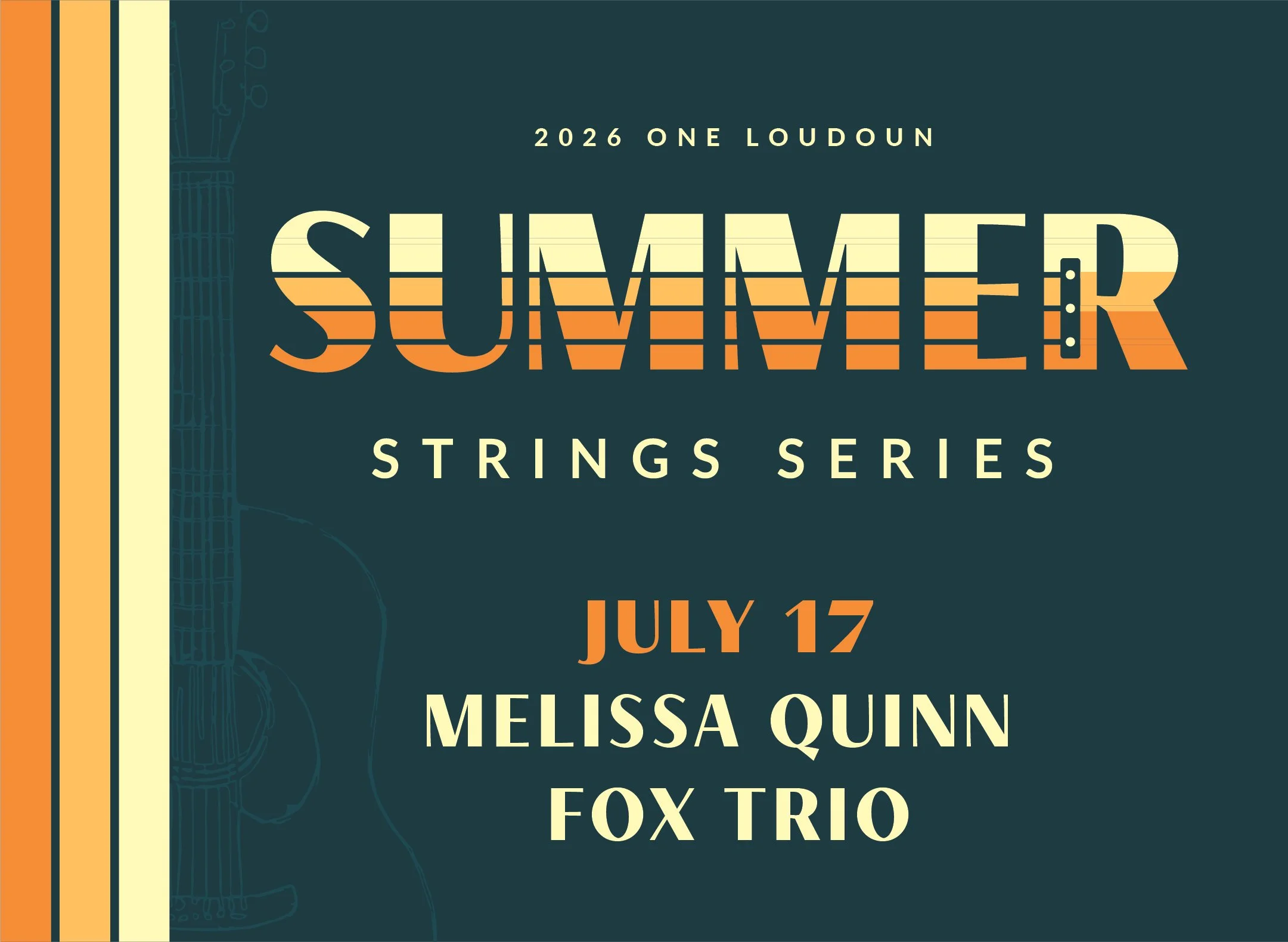 Summer Strings Series July 17, Melissa Quinn Fox Trio