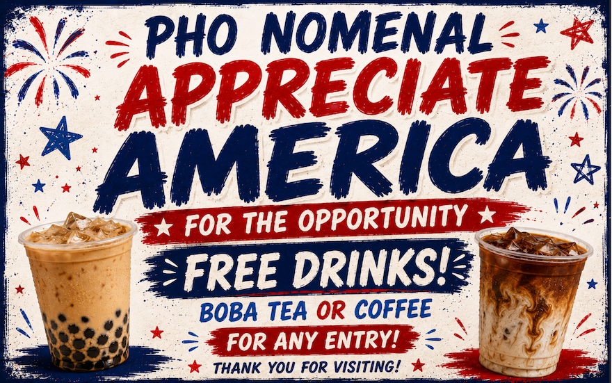 Phonomenal: Free Drinks on JULY 4th