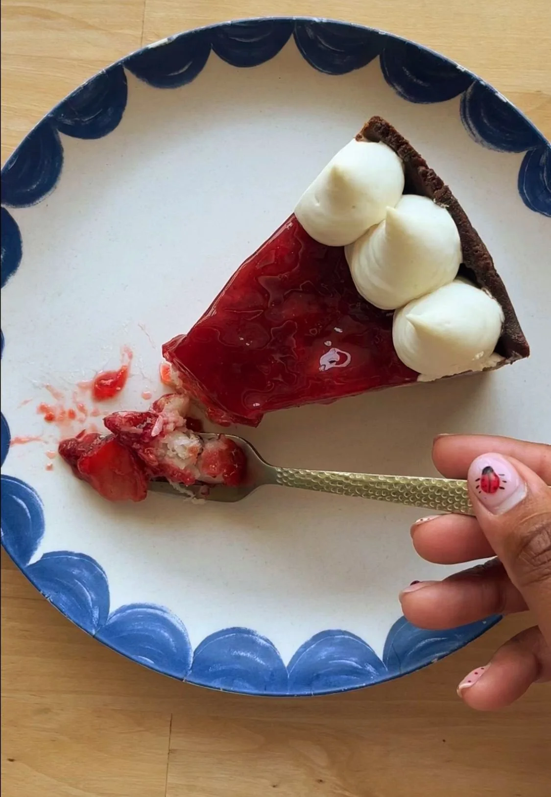 Local Strawberry coconut tart (vegan)