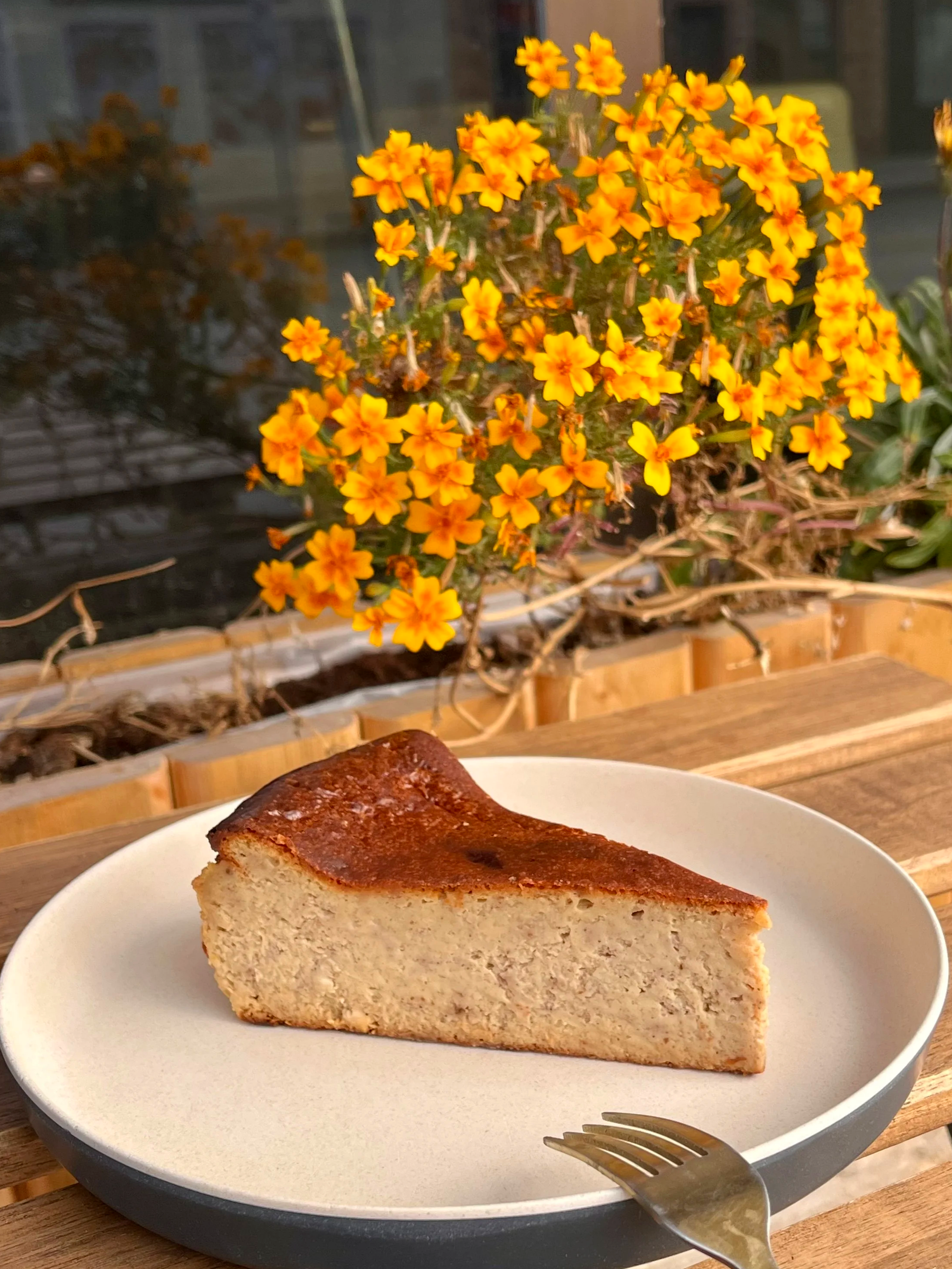 Pumpkin Basque cheesecake