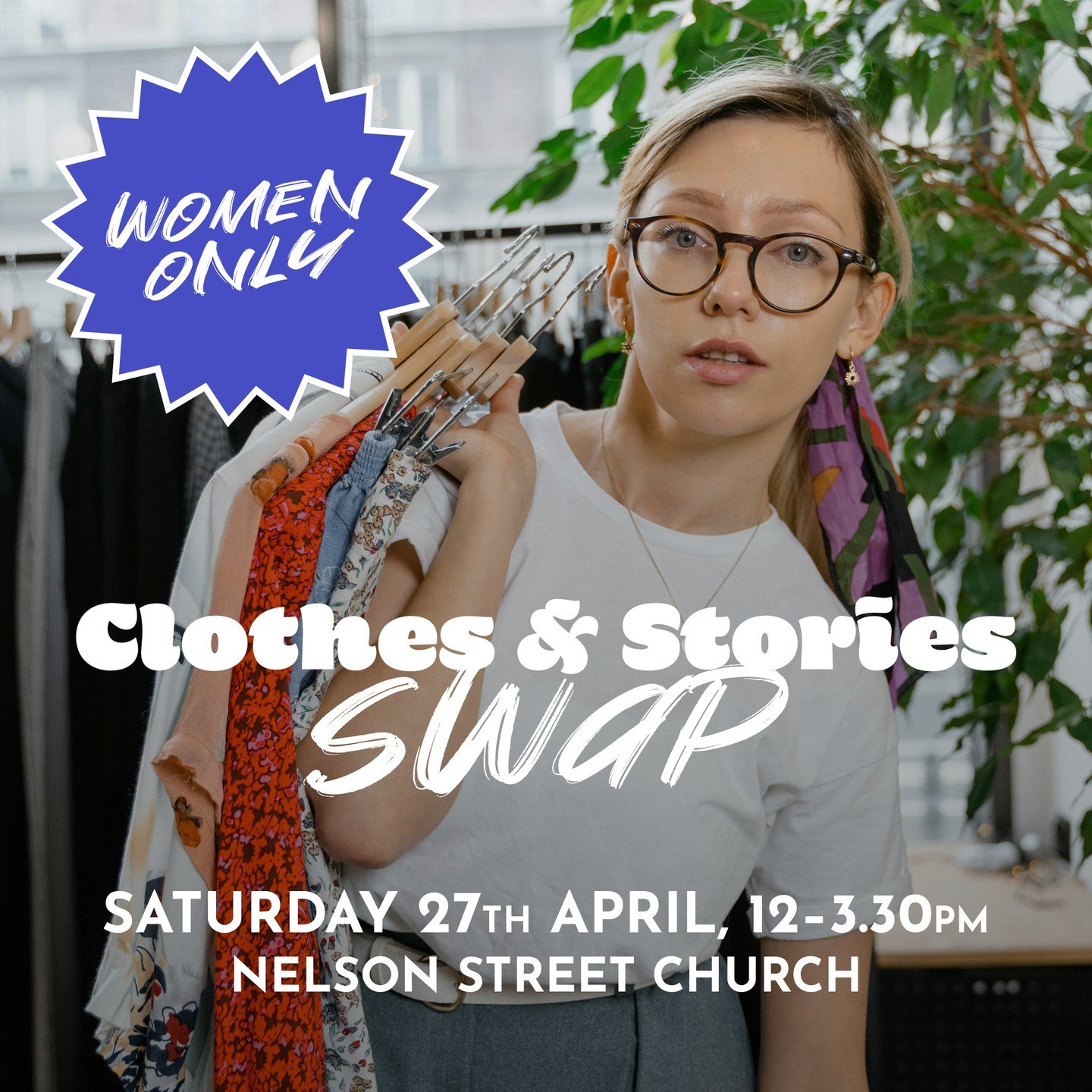 Come and join us for an afternoon of sharing &ndash; clothing, tales about our favourite outfits, good company, food and lots of tea and cake.

Saturday 27th April, 12&ndash;3.30pm, Nelson Street Church, Rochdale.

Everybody who comes gets 1 token fo