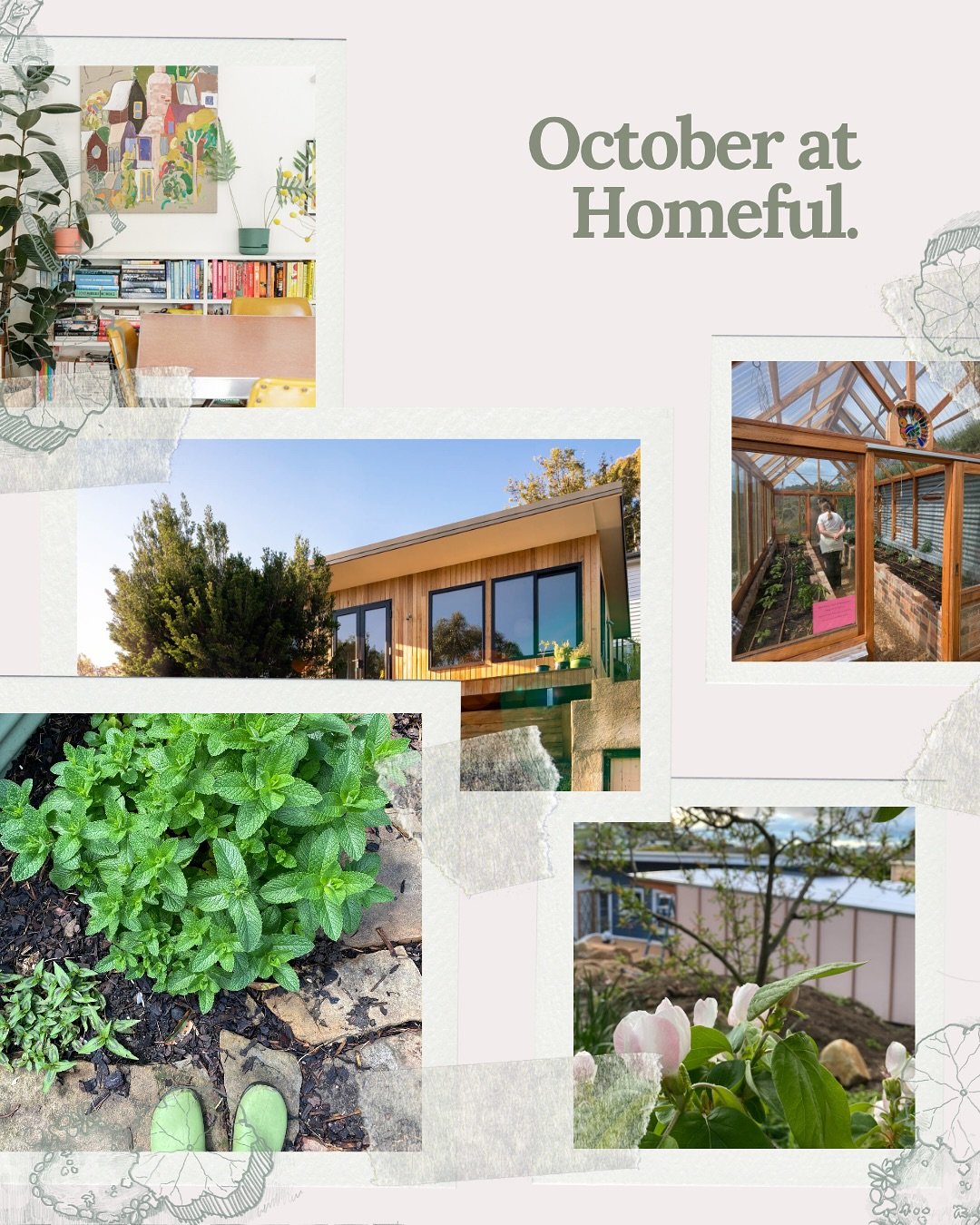 October was the month of gardening here at Homeful, plus testing out Homeful details in our own backyard! If you&rsquo;ve been in the garden too, wash the soil off your hands + swipe along to see what we&rsquo;ve been up to.

October cuttings:
🌿 Mic