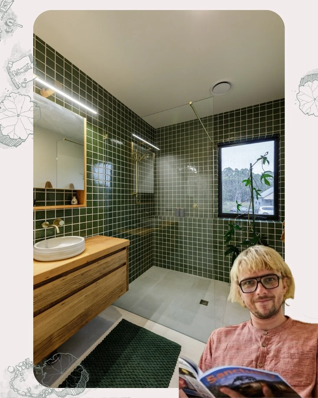 Has Seb been working from a delightful Homeful bathroom for the month of February? No, not this time - but he has been working on the interior design for a great little Homeful project that shares the same interior palette selections as these. The fi