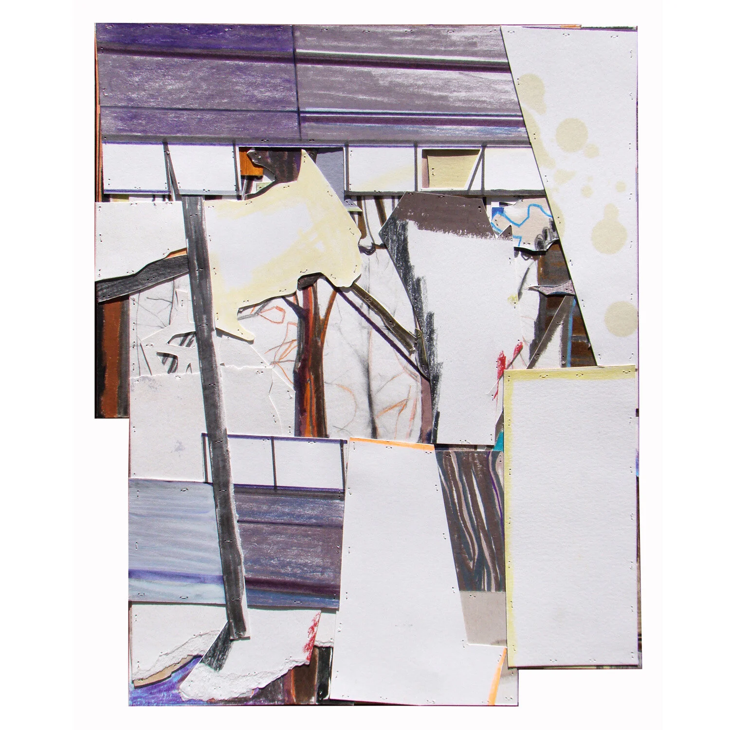 Erased Landscape (Let It Out) 2017, 12 x 9.5