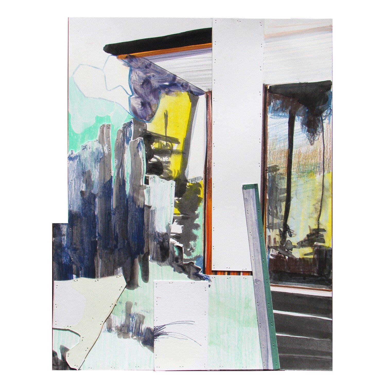 Erased Landscape (Wrap Around) 2017, 12 x 9.5