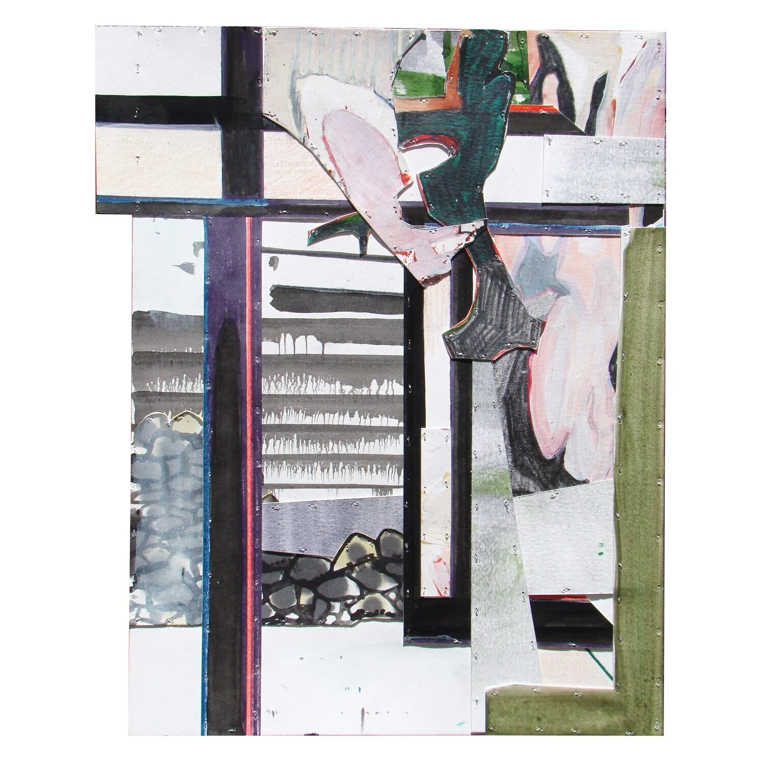 Erased Landscape (Take Out) 2017, 12 x 9.5