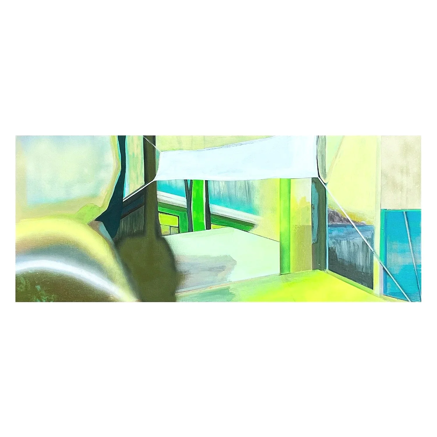Erased Landscape (Homestretch) 2026
18 x 44 inches
