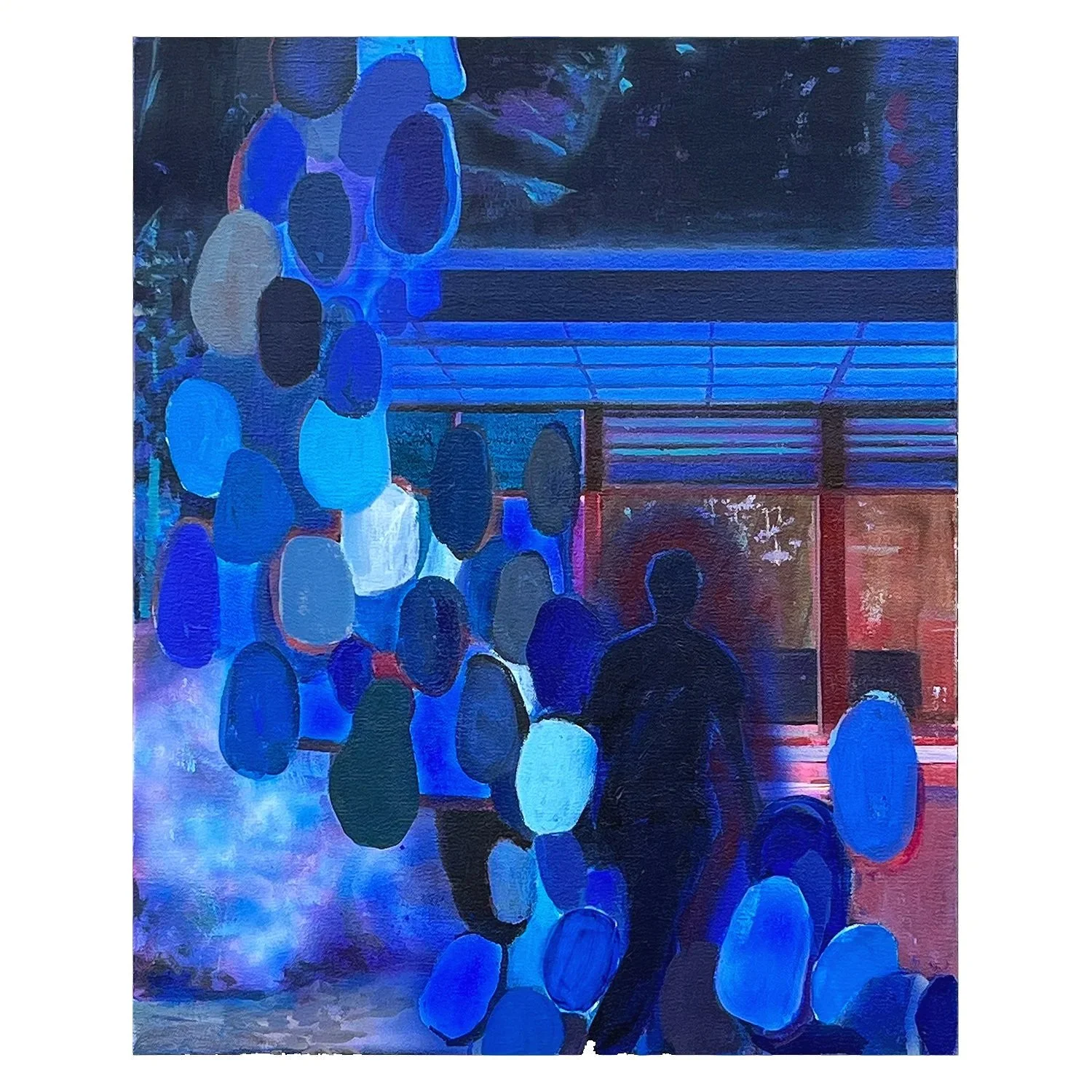 Erased Landscape (Black and Blue) 2024
24 x 19 inches