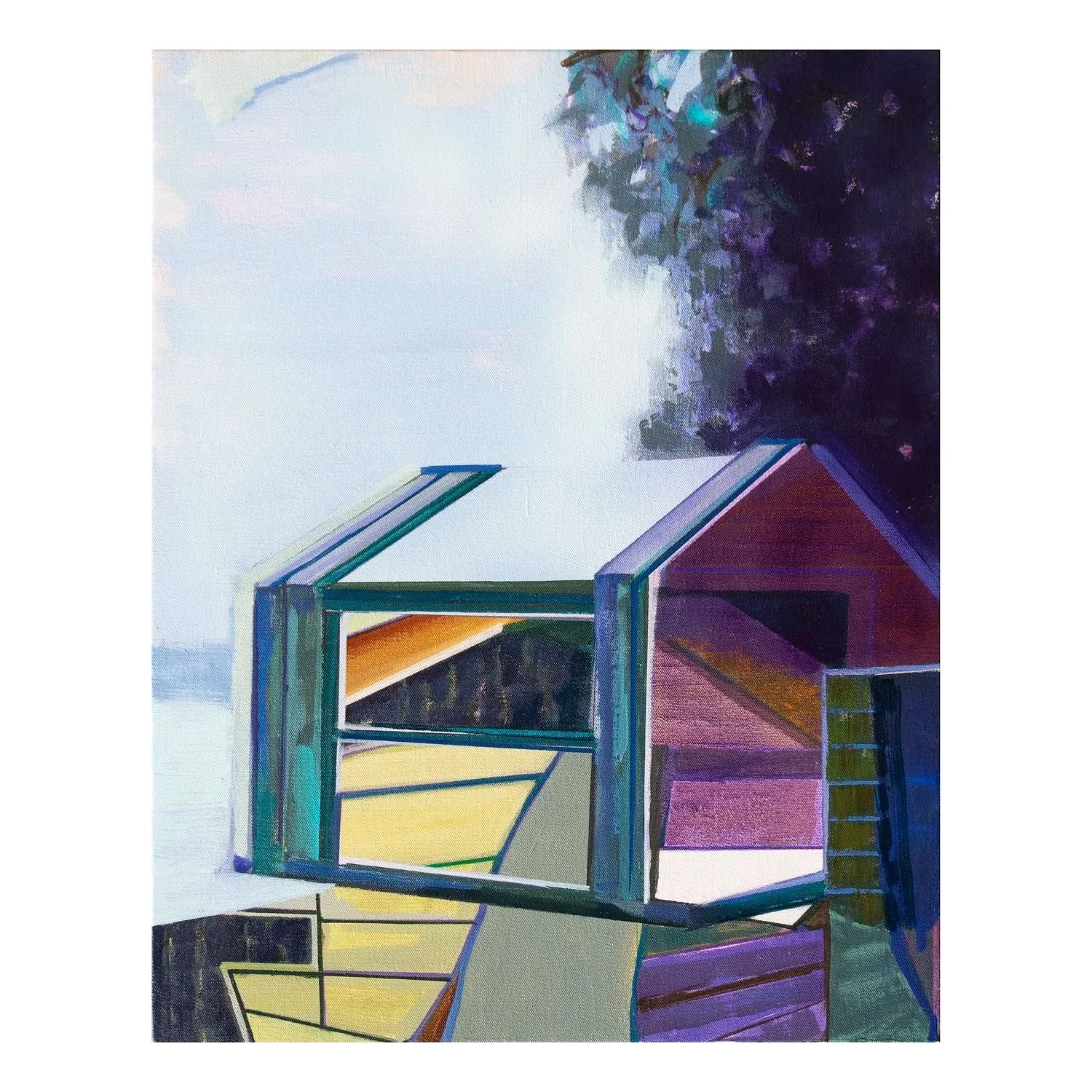 Erased Landscape (Cabin) 2024
24 x 19 inches