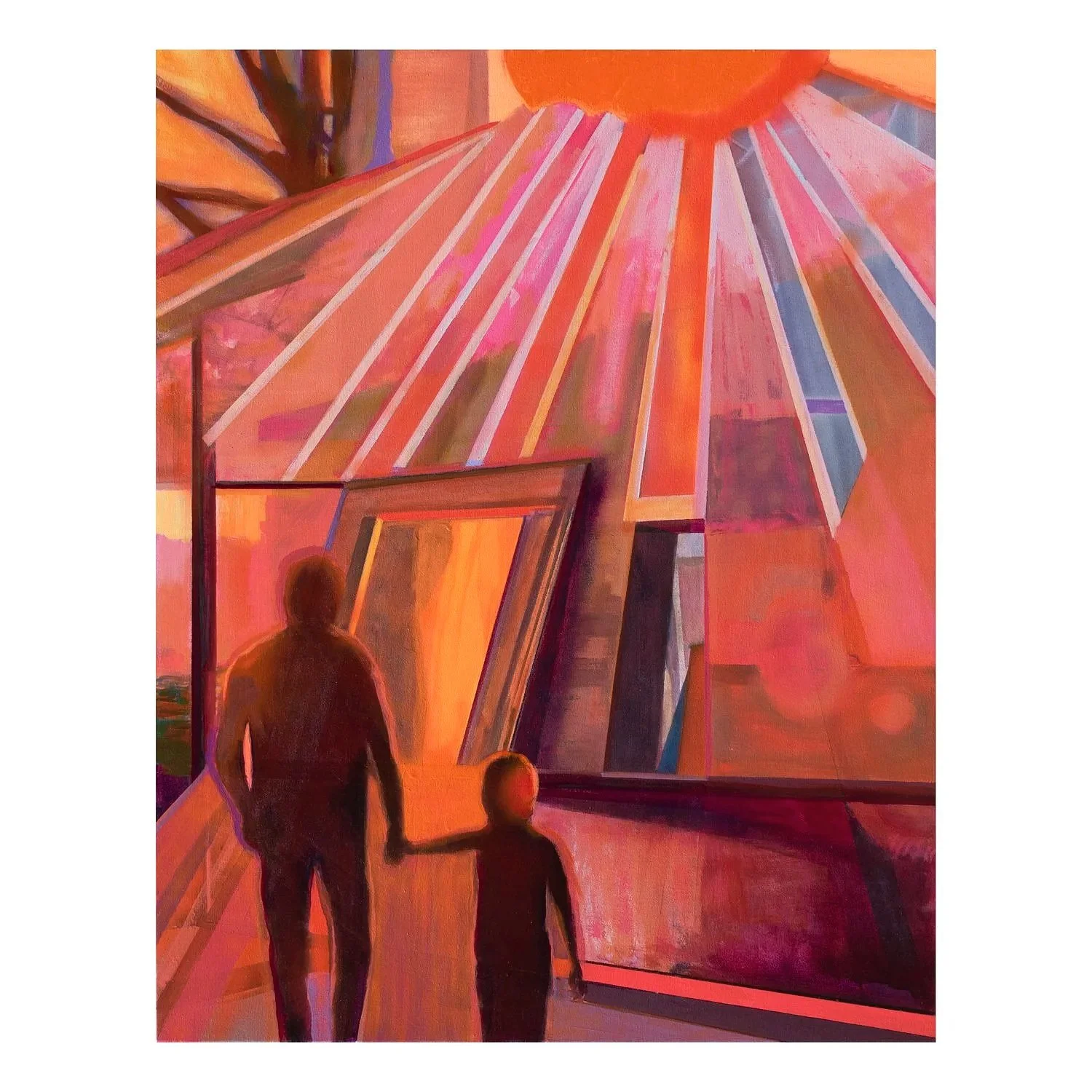 Erased Landscape (Sunspot) 2024
46 x 36 inches