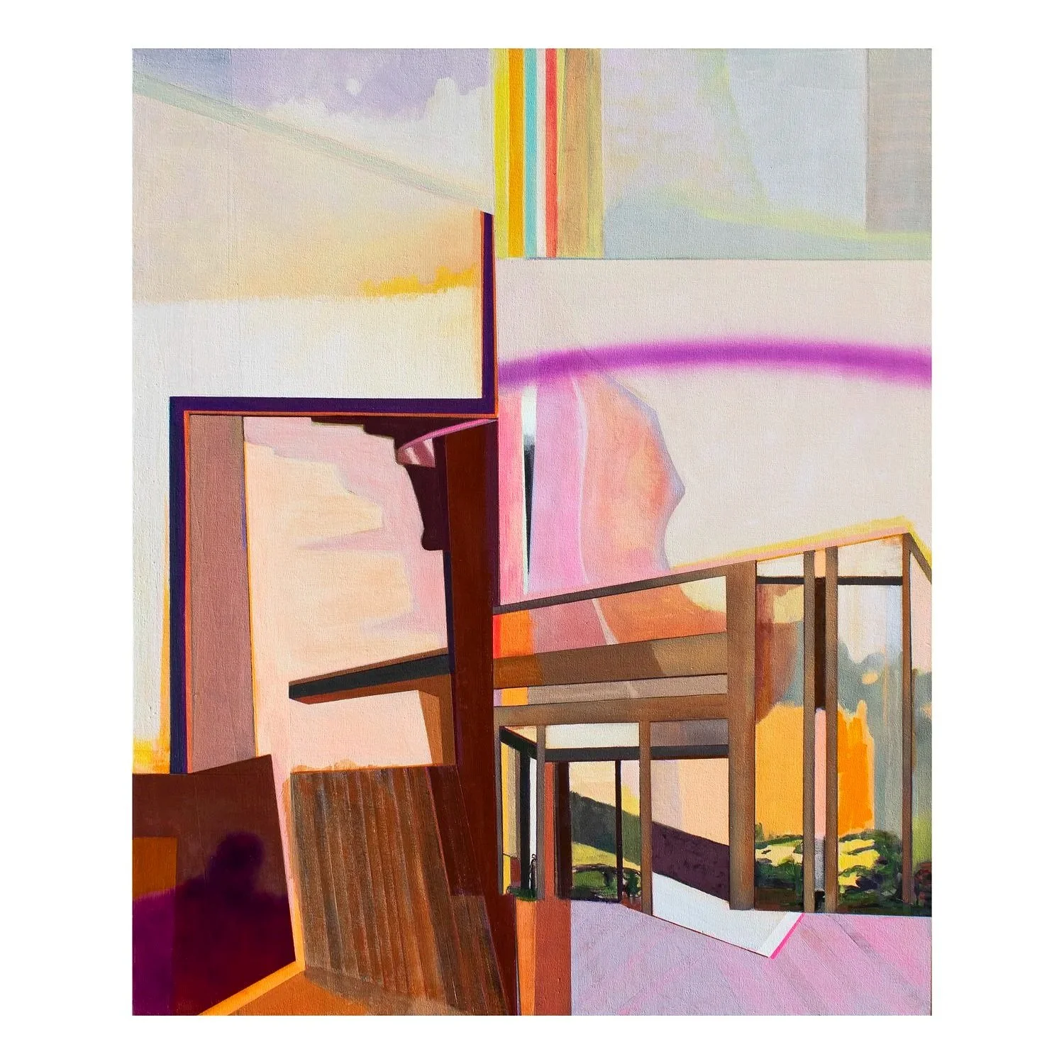 Erased Landscape (Stick and Stones) 2024
56 x 46 inches