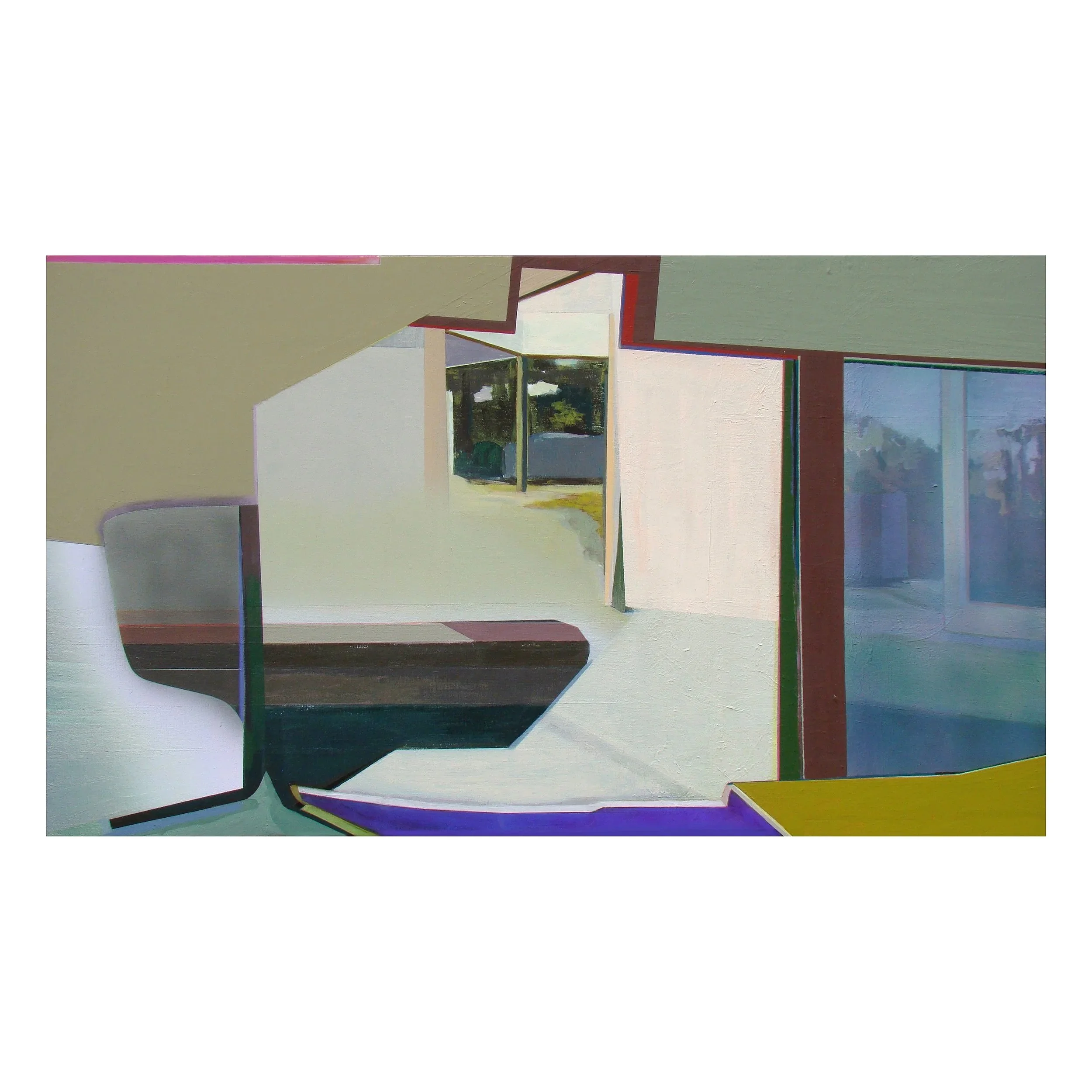 Erased Landscape (Suitcase) 2017
23 x 40 inches
