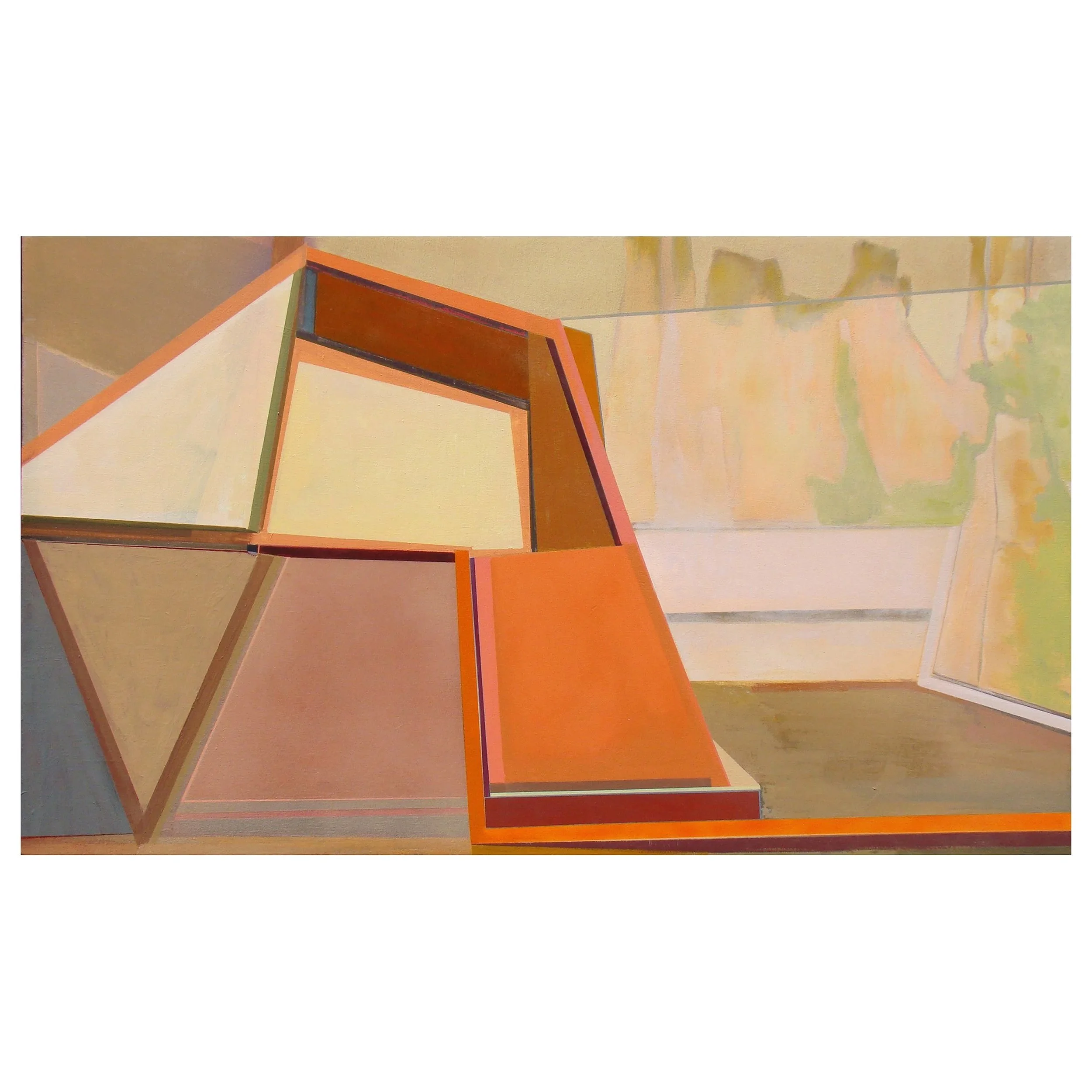 Erased Landscape (Under Over) 2018
27 x 45 inches