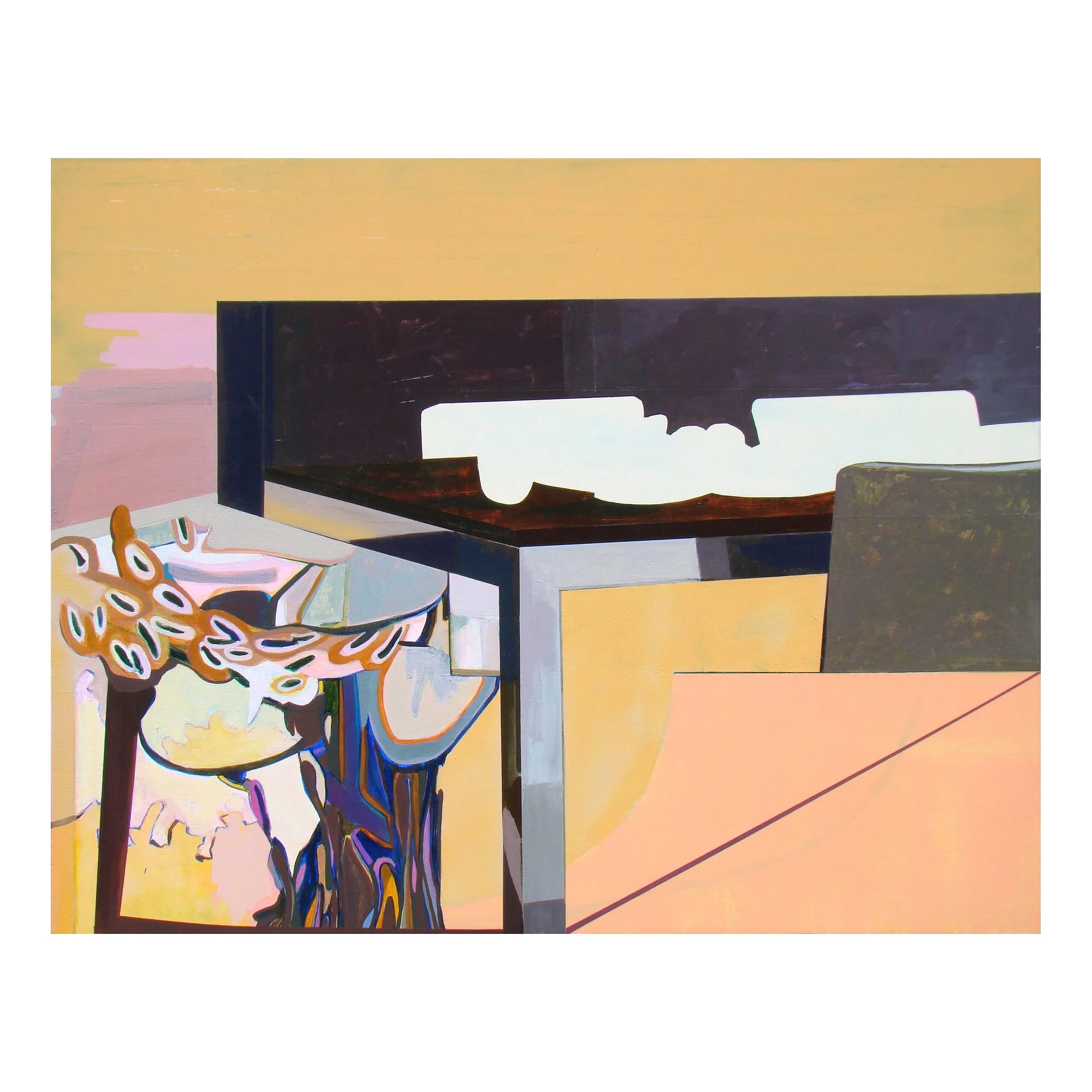 Erased Landscape (Table Games) 2016
37 x 47 inches