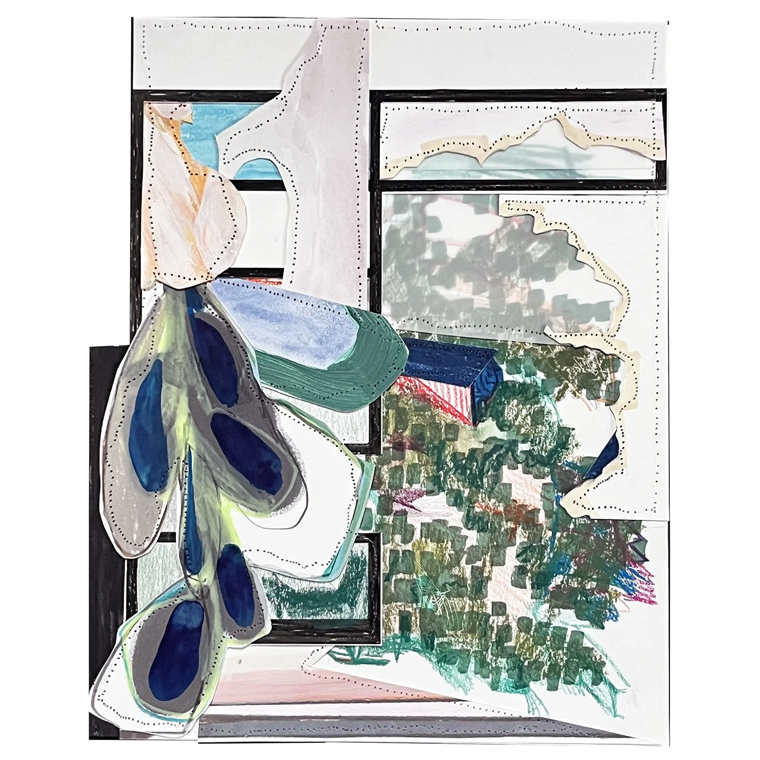 Erased Landscape (Parade) 2023, 12 x 9.5