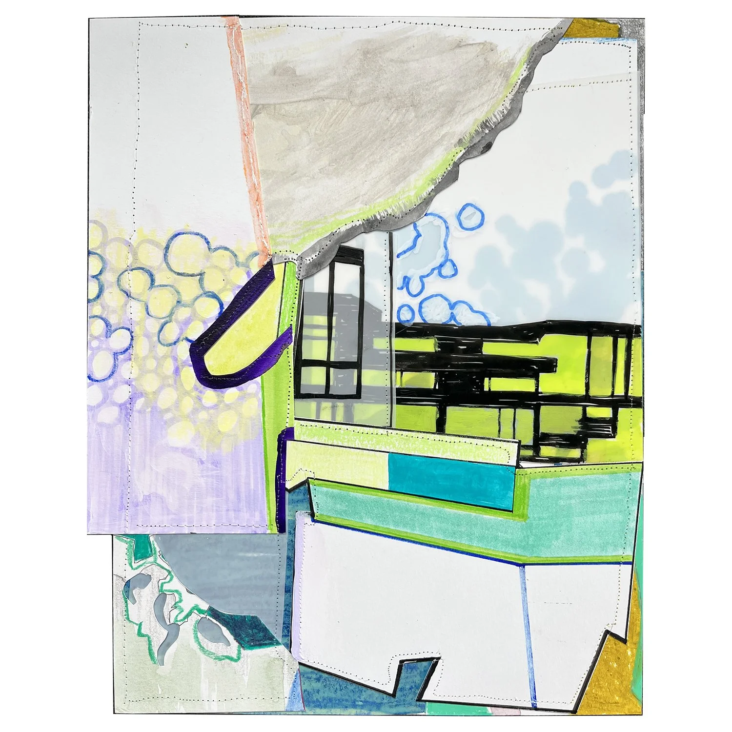 Erased Landscape (Superfund) 2023, 12 x 9.5
