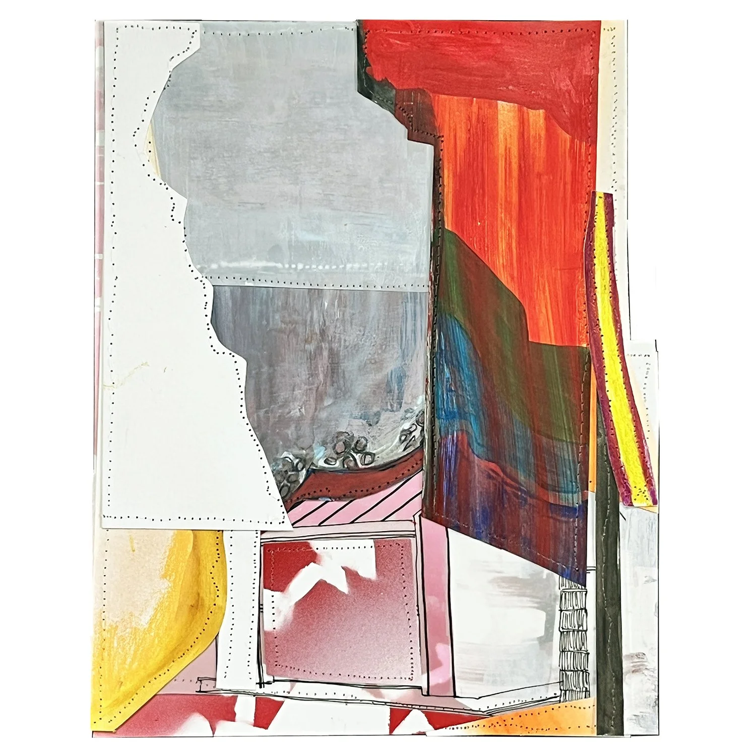 Erased Landscape (Embassy) 2023, 12 x 9.5