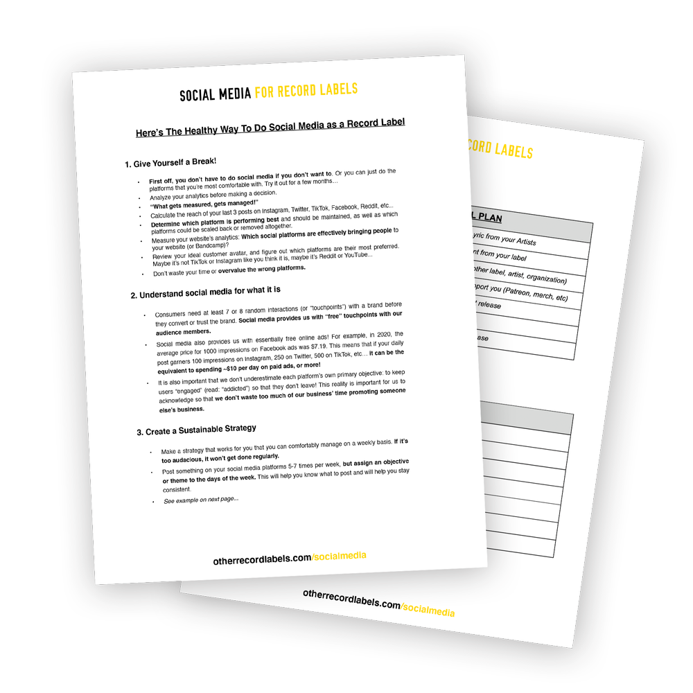 Social Media Guide for Record Labels [FREE DOWNLOAD]