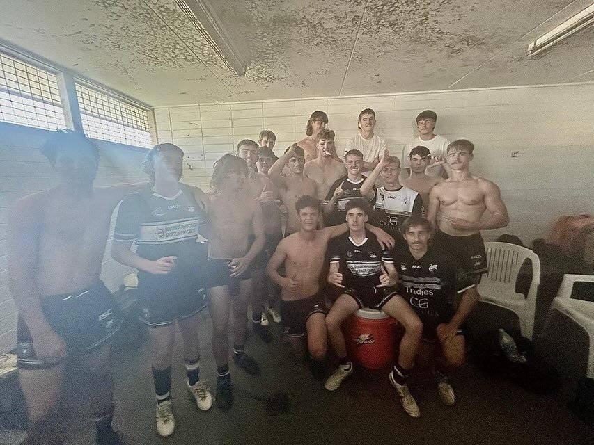 Congrats to our u18s liver getting the win. #ccsharks @southsidephysio thanks for your support. ⚫️⚪️🦈🏉👏👏👏