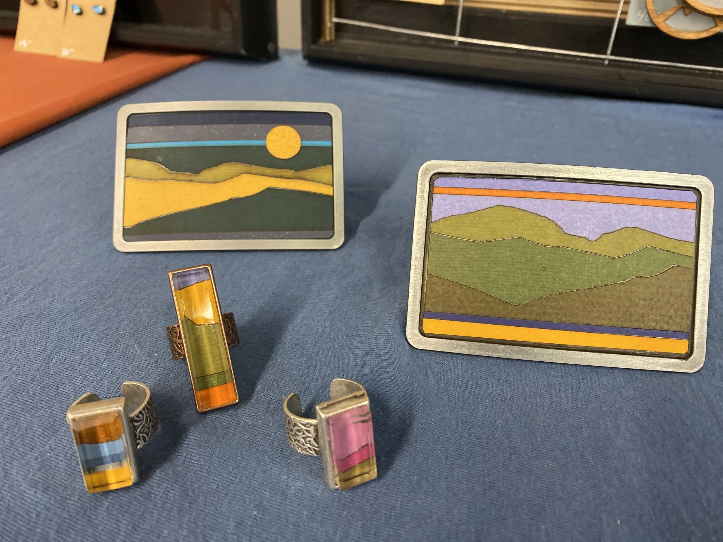 Belt Buckles, Puget Sound landscape collection, PNW product, rectangle buckle