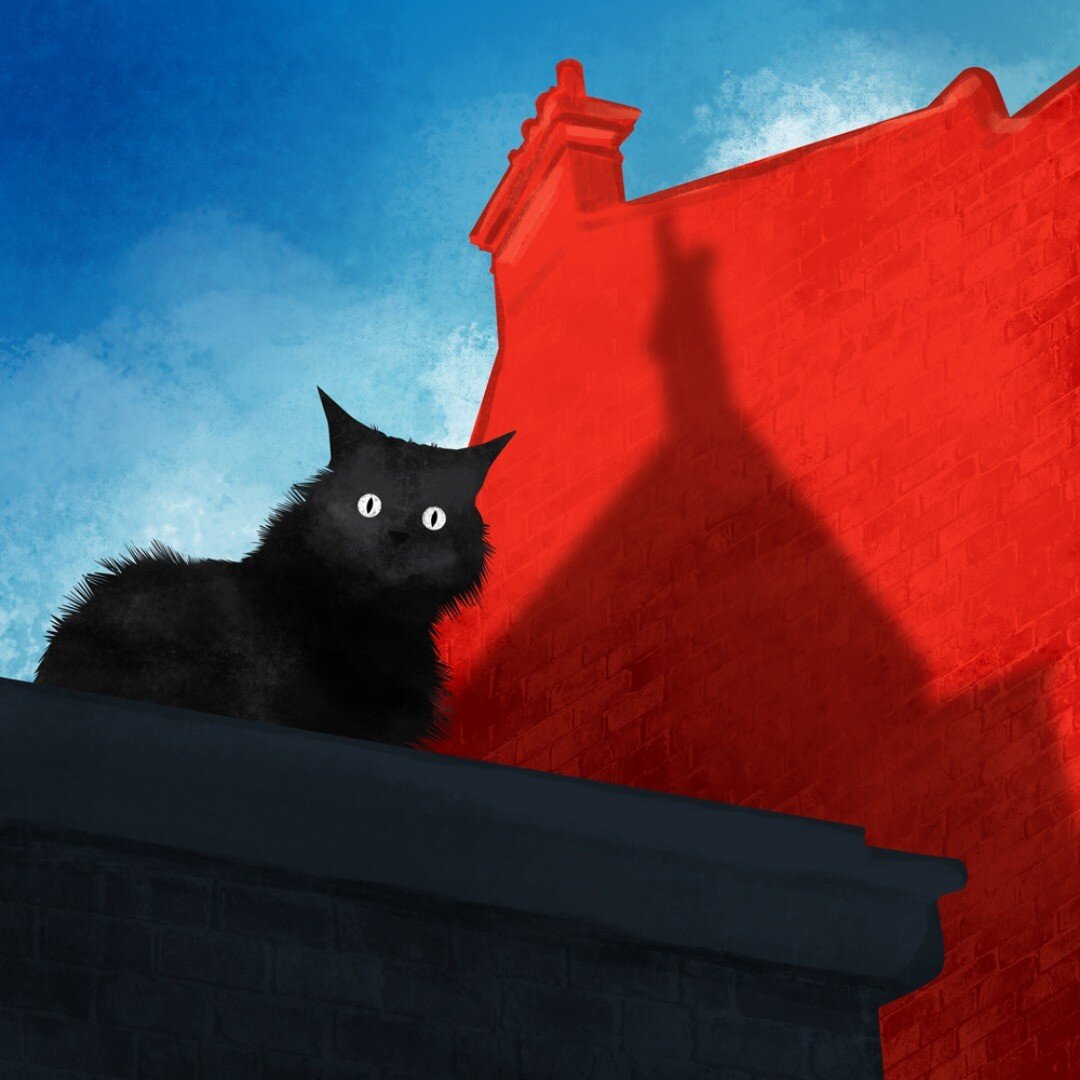 City cat 
#illustration #cat #rooftop #citycat #womenofillustration #best_of_illustrations