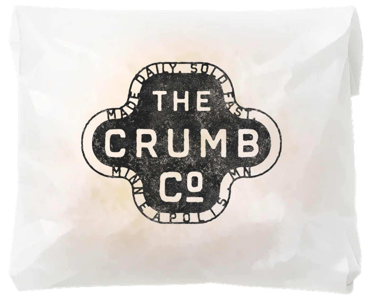 Black and white logo of The Crumb Co on a white background.