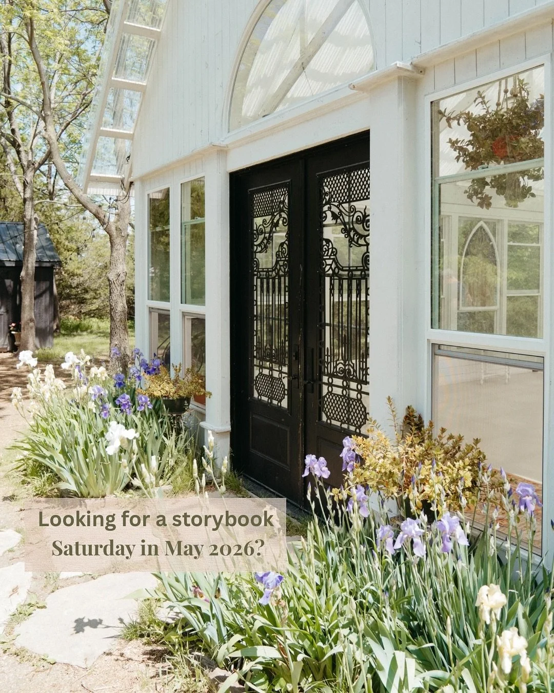 Dreaming of a spring wedding? When the weather is not too hot or cold? Vibrant greens and pops of little flowers just waking up. 

We have two Saturdays left in May ✨ Get on our schedule for a tour to book one 🌱

Next tour is October 6th. Www.irisai
