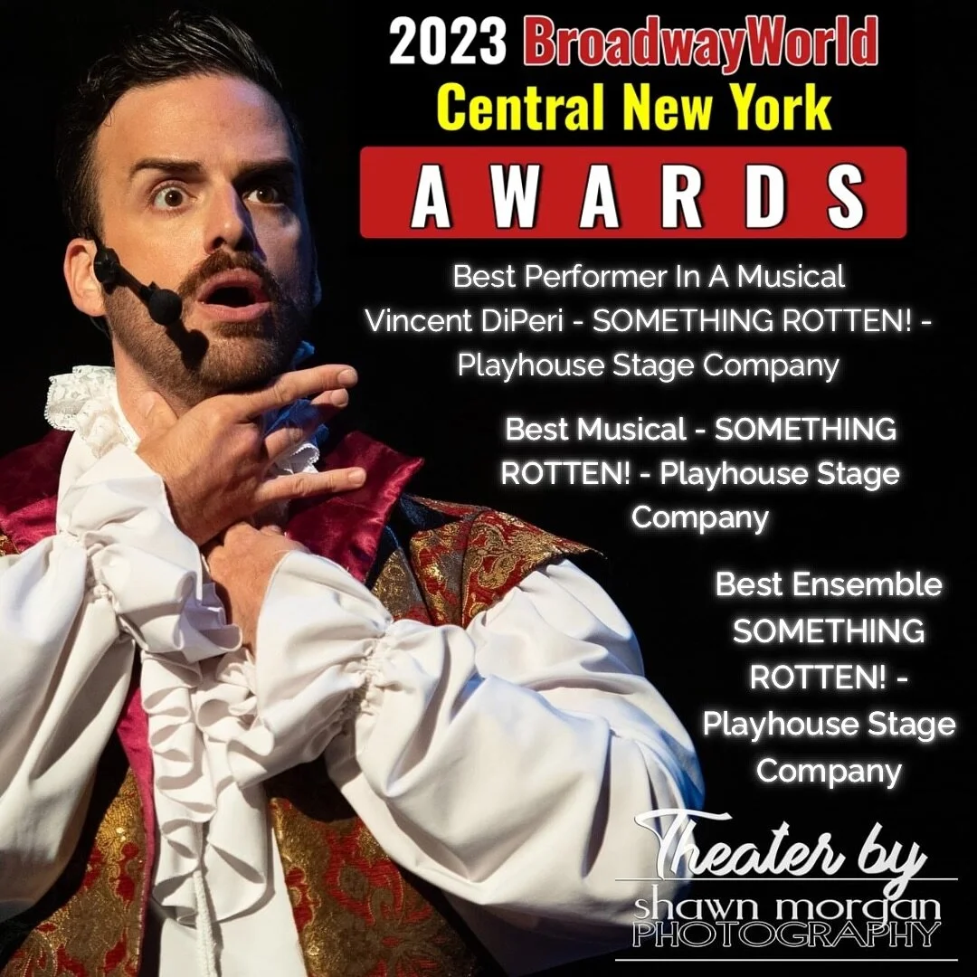 Those are only 3 out of the 11 @officialbroadwayworld nods our production got! @playhousestageco 
&bull;
&bull;
📸: @shawnmorganphoto.ny 
&bull;
&bull;
&bull;
#broadway #singer #actor #nyc #vincentdiperi #broadwayworld  #broadwayworldawards