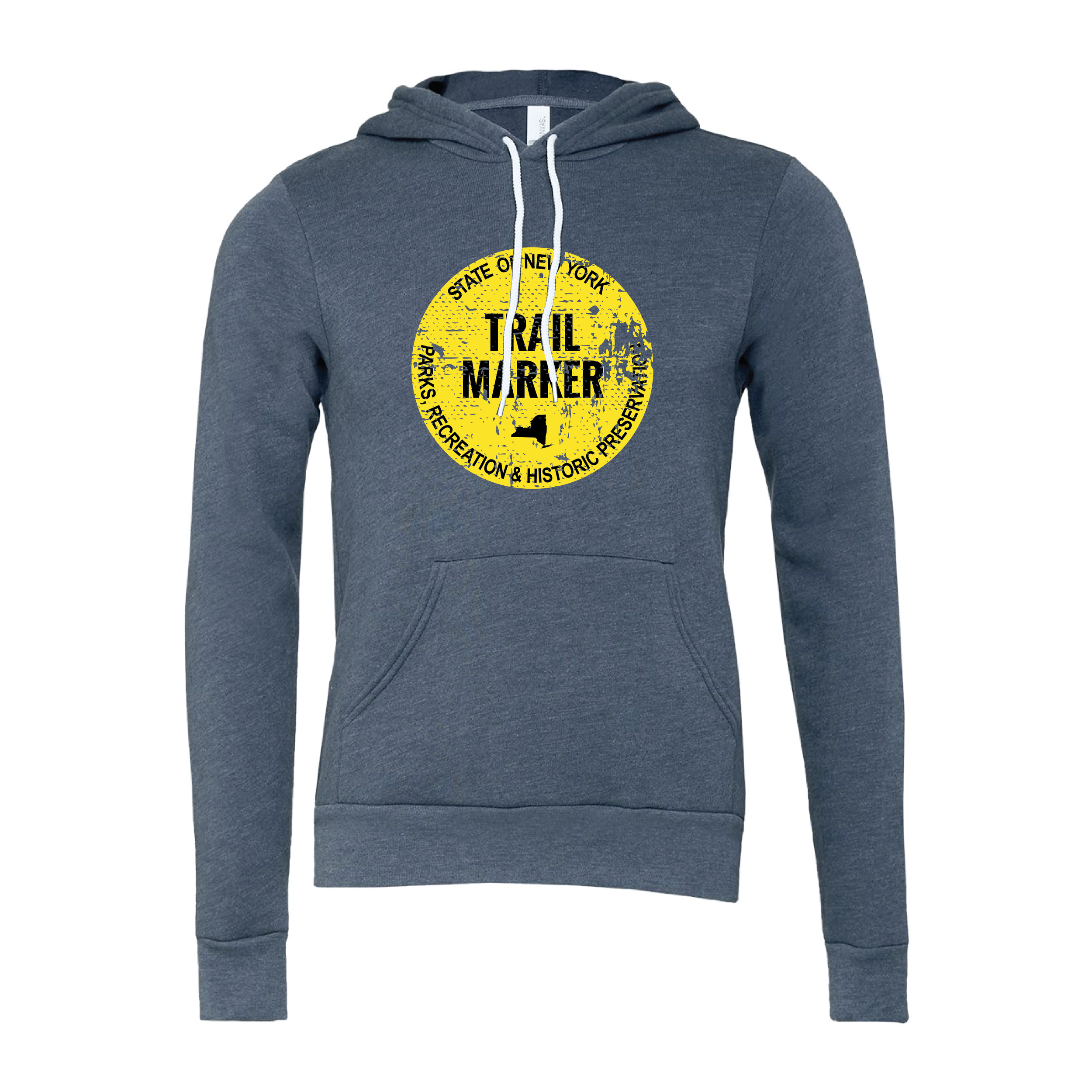 Fall 2022 Trail Marker Sweatshirt heather navy-yellow.png