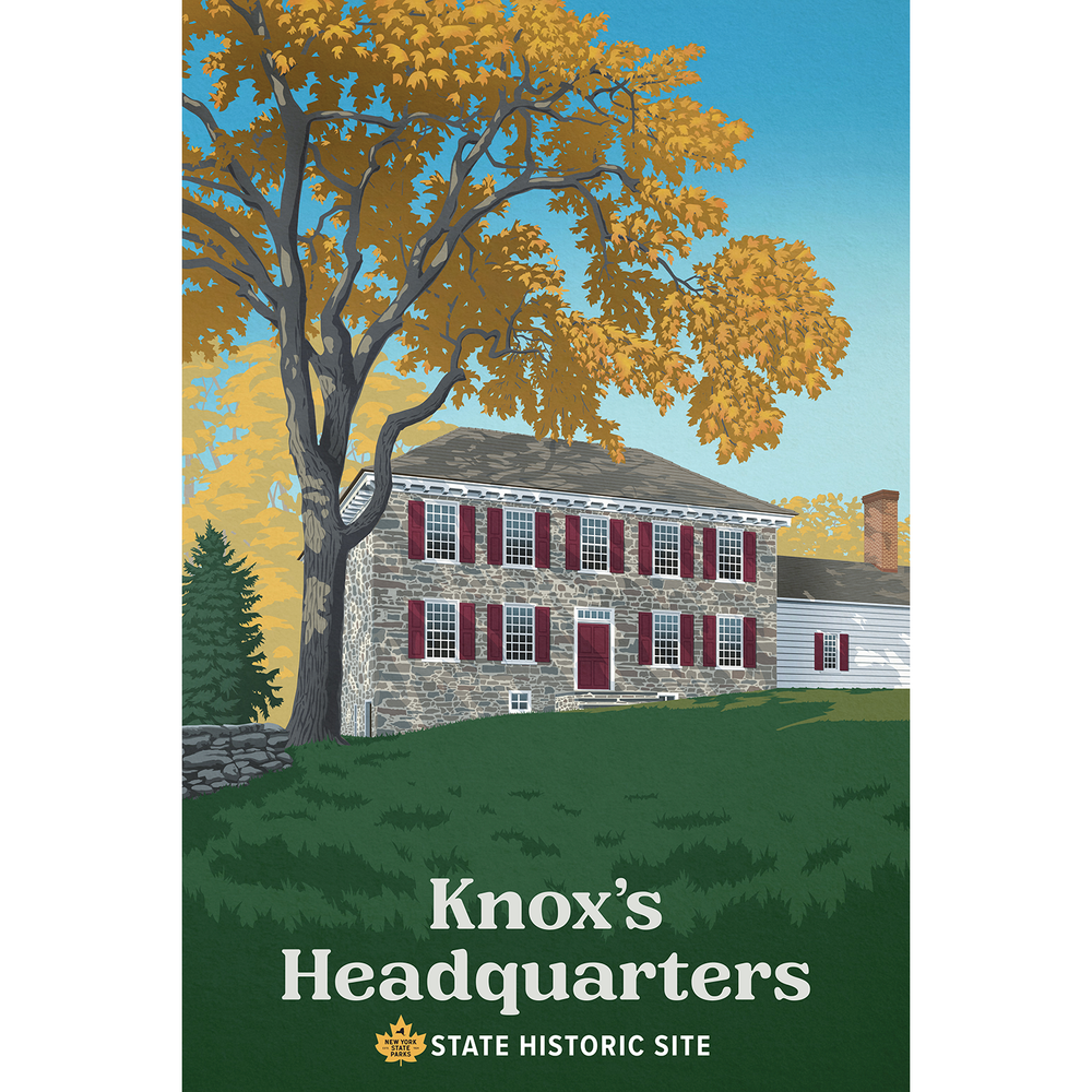 knox street print and tobacco Knox's Headquarters Illustration Print — Shop New York State Parks