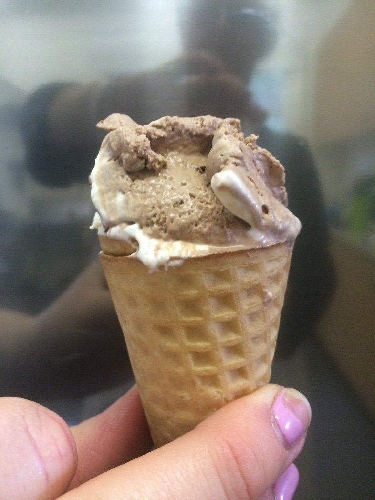 Homemade ice-cream (yes it was good!!)