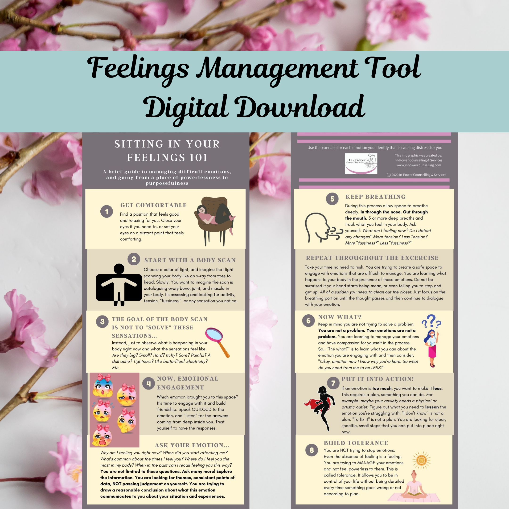 Sitting in your Feelings 101 - Infographic