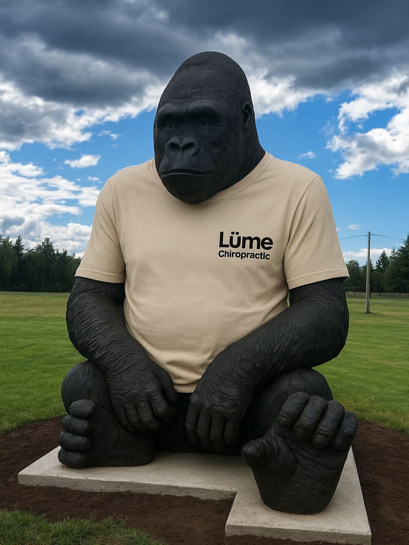 Being the gorilla in charge is hard work.
Always in the public eye, forever on her best behaviour, and looking regal for every selfie that comes her way.

That&rsquo;s why Mina has started getting care at Lume Chiropractic.
Given her size &mdash; and
