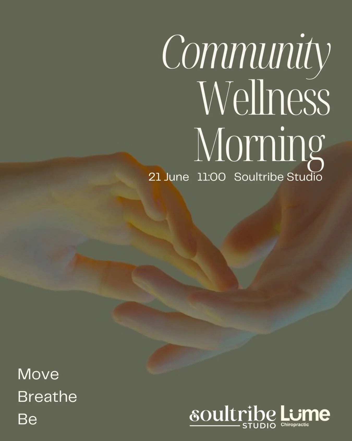 We only have a few spots left for our community wellness event on 21 June! DM for a spot or chat to us when you come in!