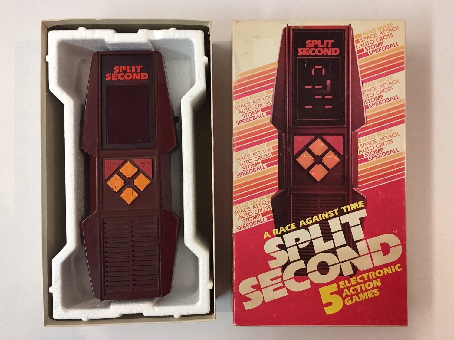 Split Second Hand held electronic game vintage 1980 ORIGINAL — Time ...