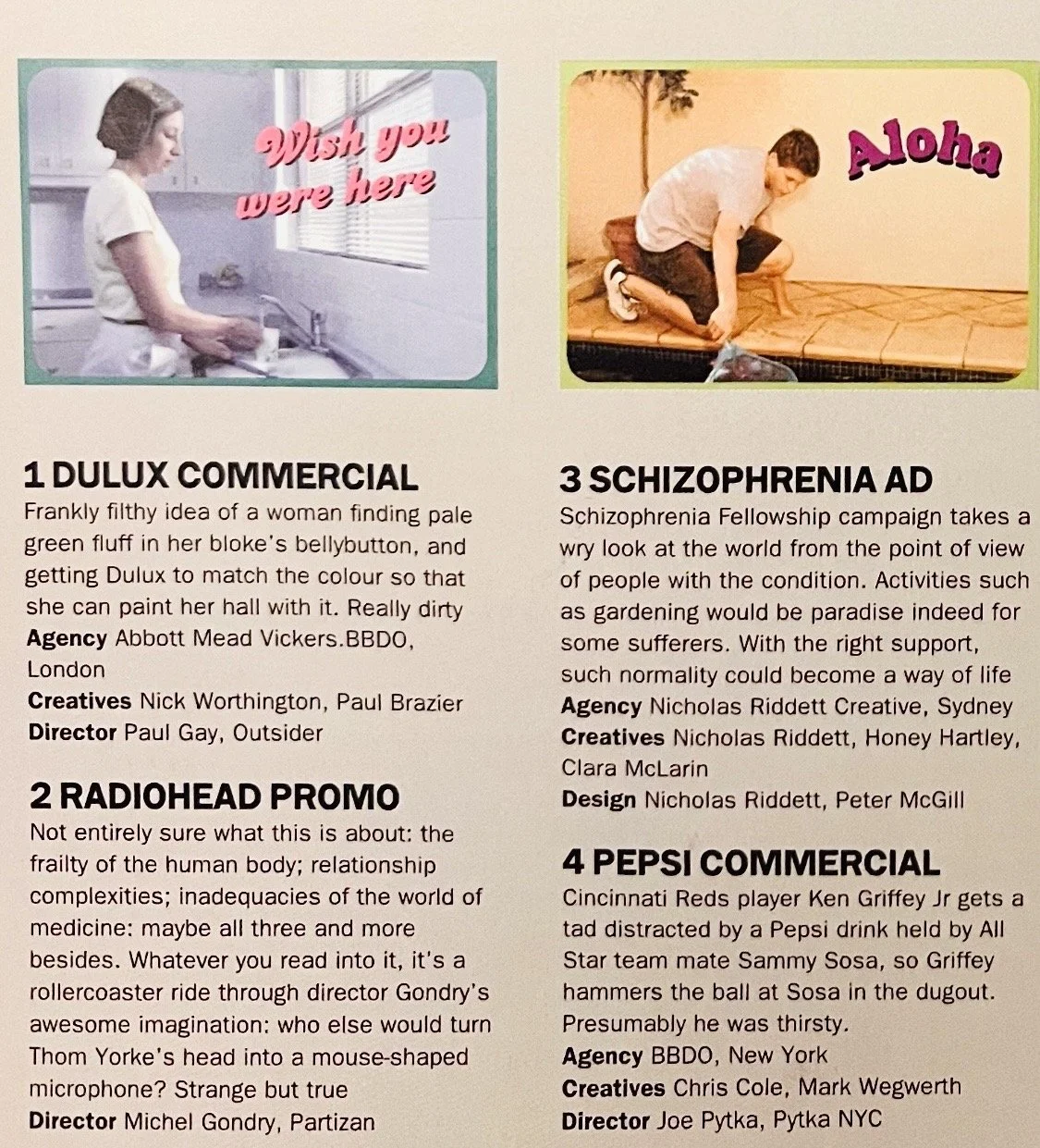 Schizophrenia Fellowship Campaign :  2001: Nicholas Riddett Agency : Creatives : Nicholas Riddett, Honey Hartley, Clara McClarin