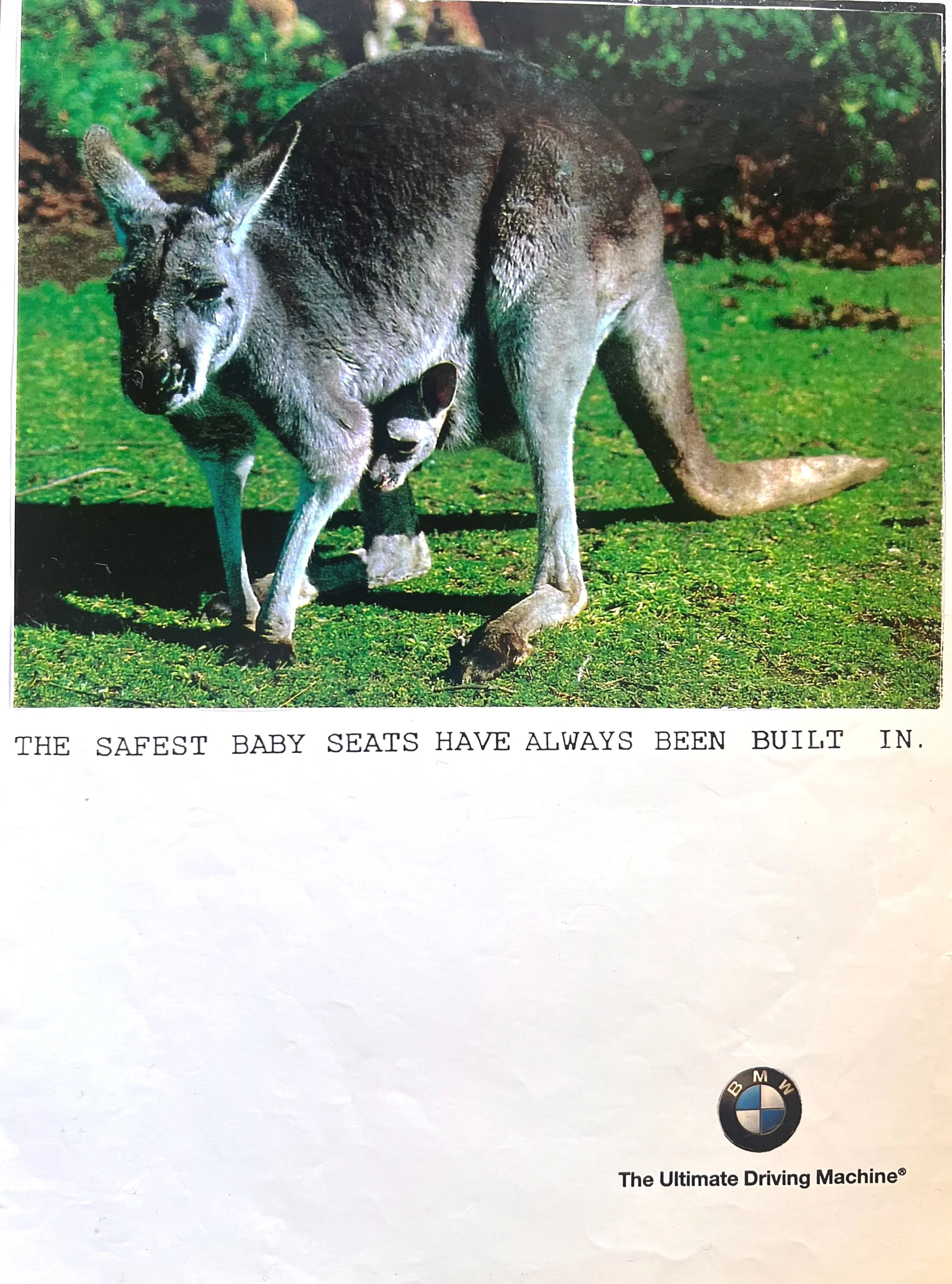 Freelance : Work for "The Book"BMW: Built in Baby Seat: Writer / Art Director : Honey Hartley 