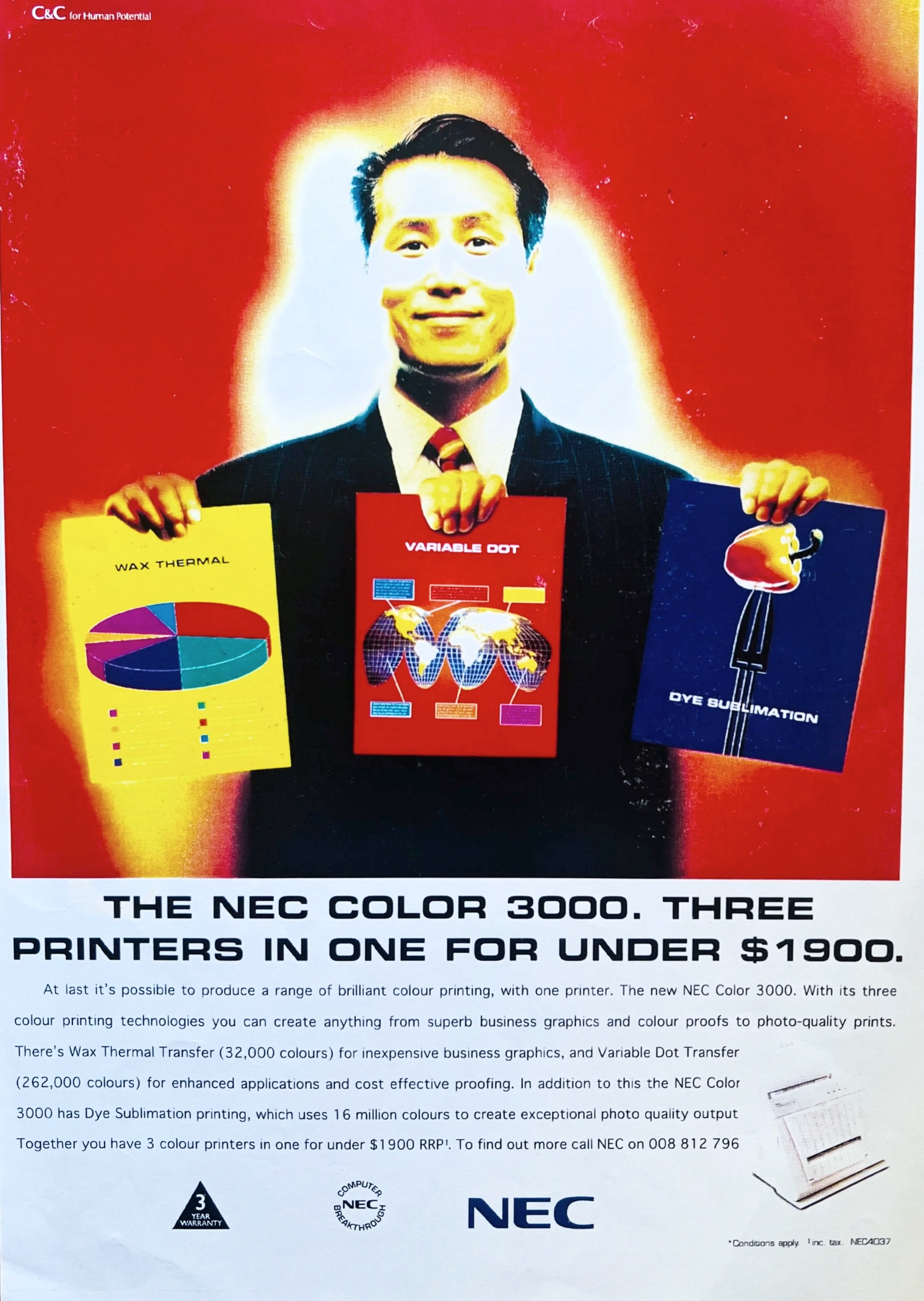 Lintas: Client : NEC Print Writer : Honey Hartley Art Director : Paul Rauch / Creative Director :Allen Crew