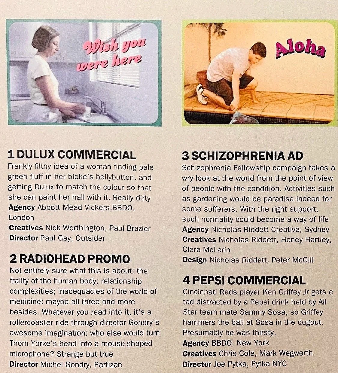 Schizophrenia Fellowship Campaign :  2001: Nicholas Riddett Agency : Creatives : Nicholas Riddett, Honey Hartley, Clara McClarin